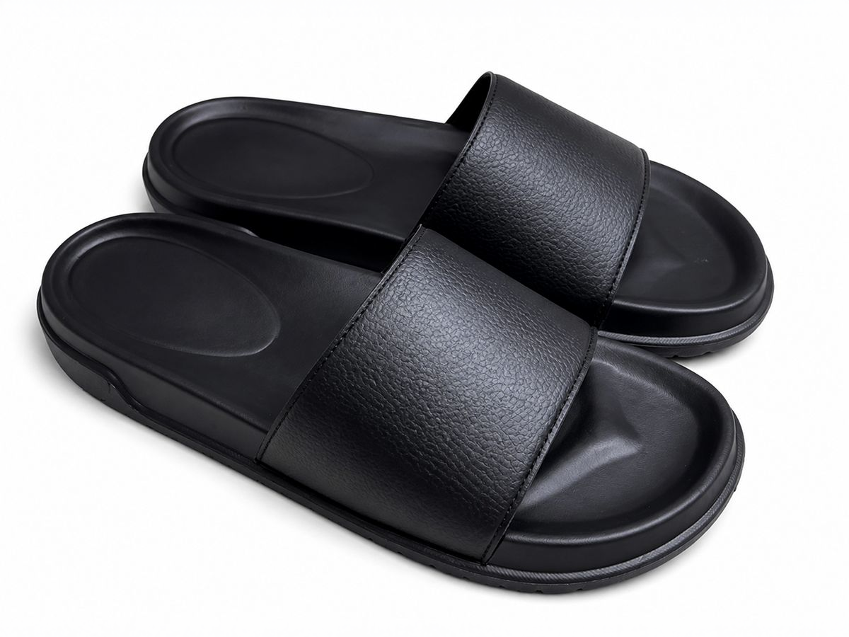 Pebbled Wide-Band Casual Slide — image 4
