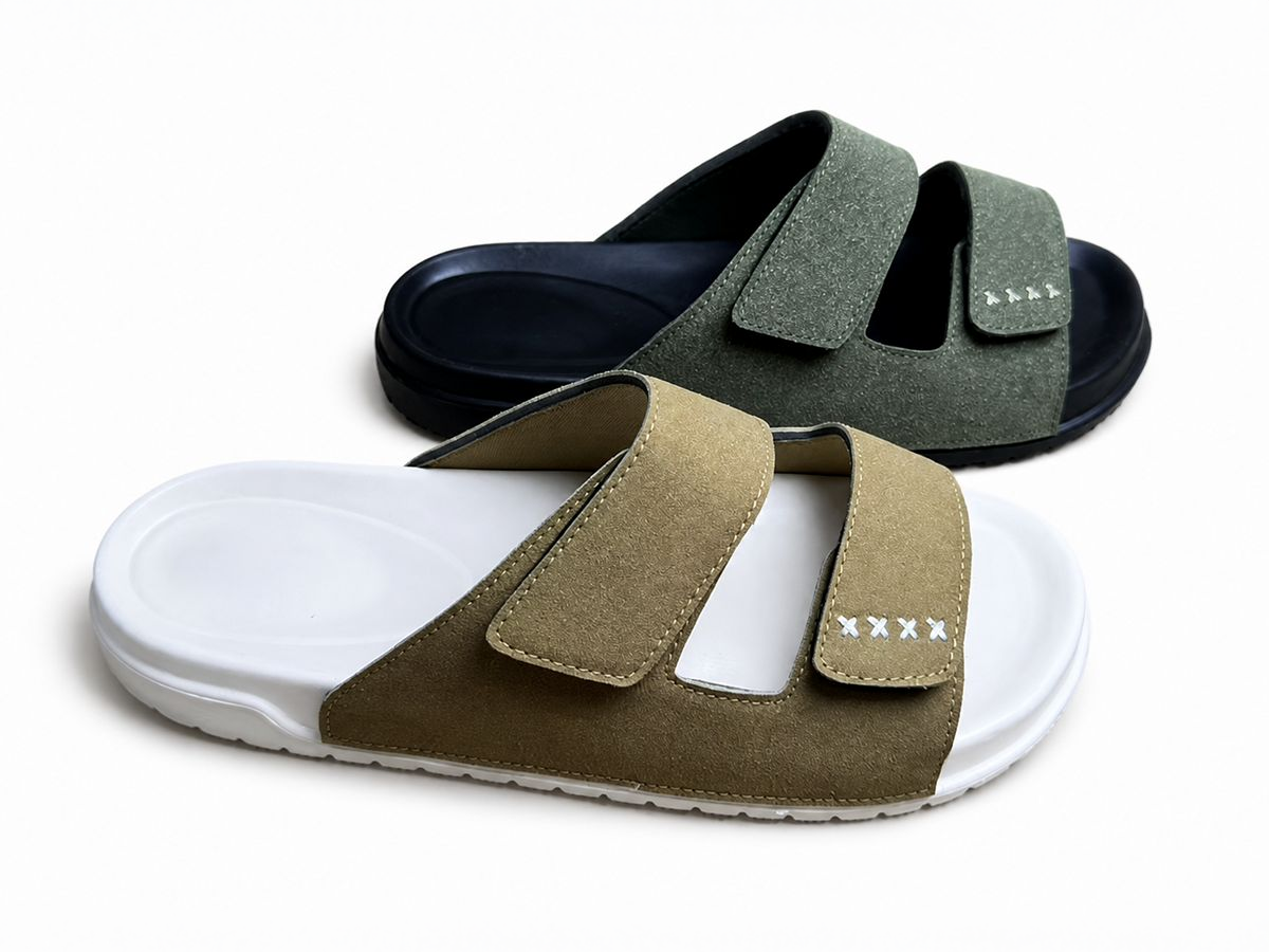 Twin Adjustable-Strap Casual Slide