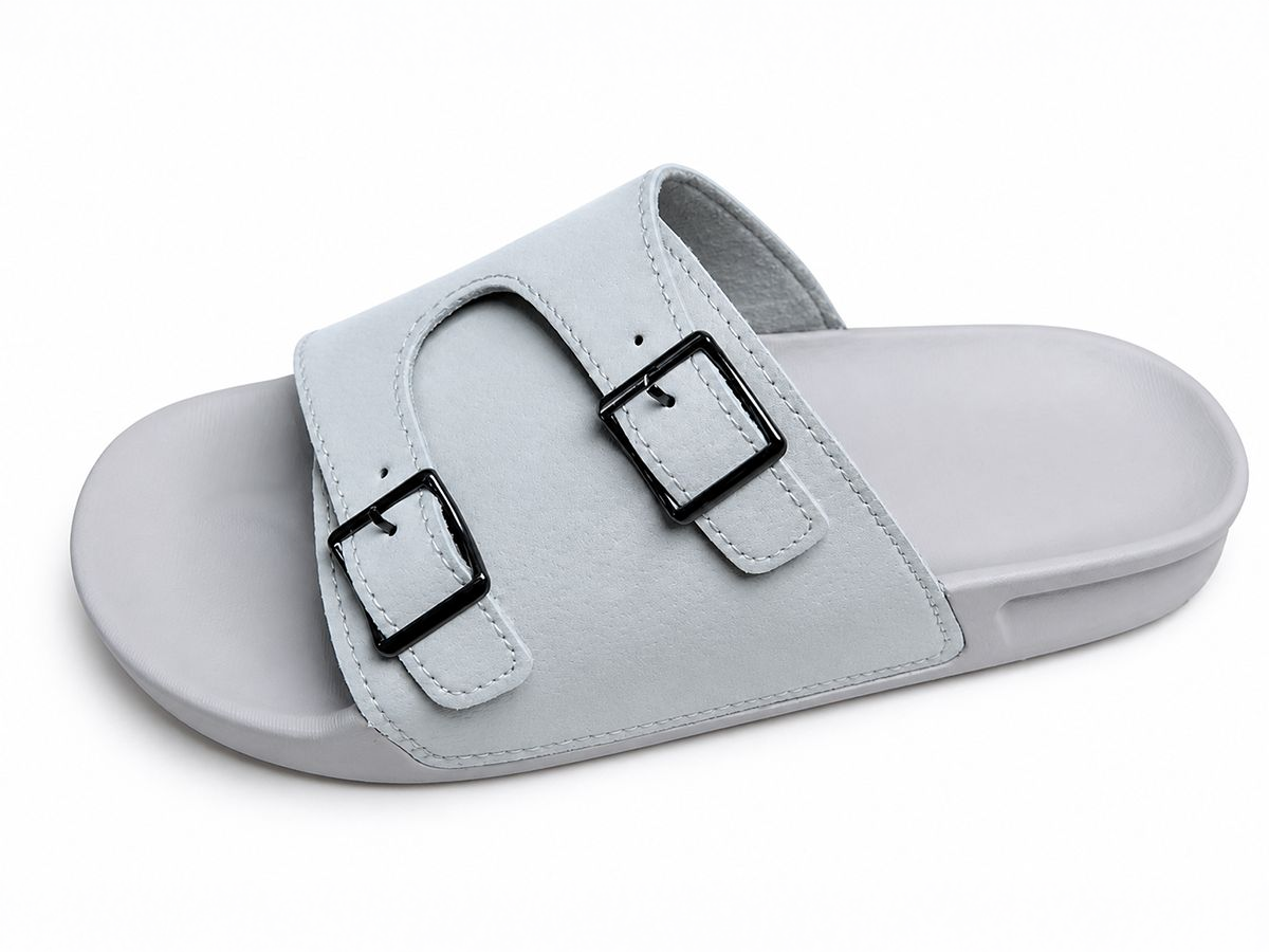 Cutout Double-Buckle Casual Slide — image 2