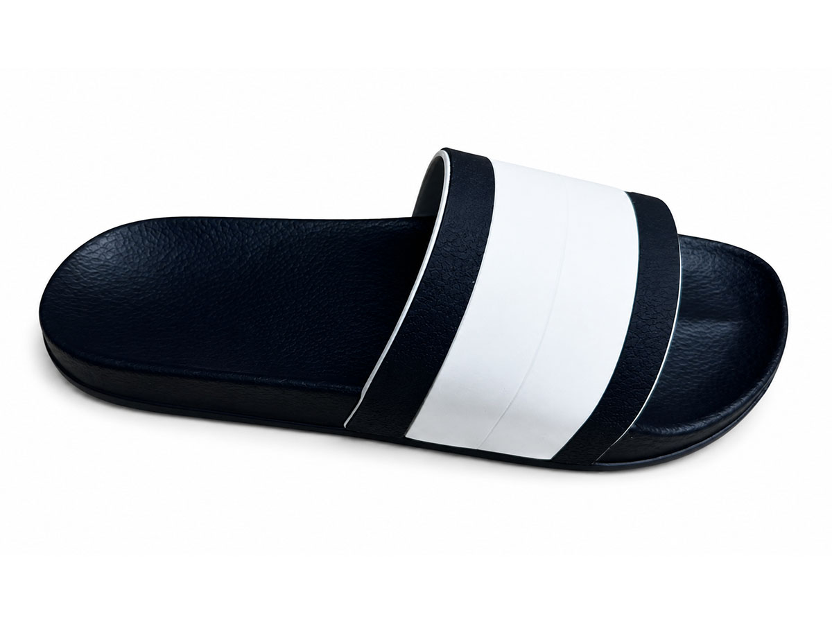 Multi-Stripe Wide-Band Casual Slide — image 2