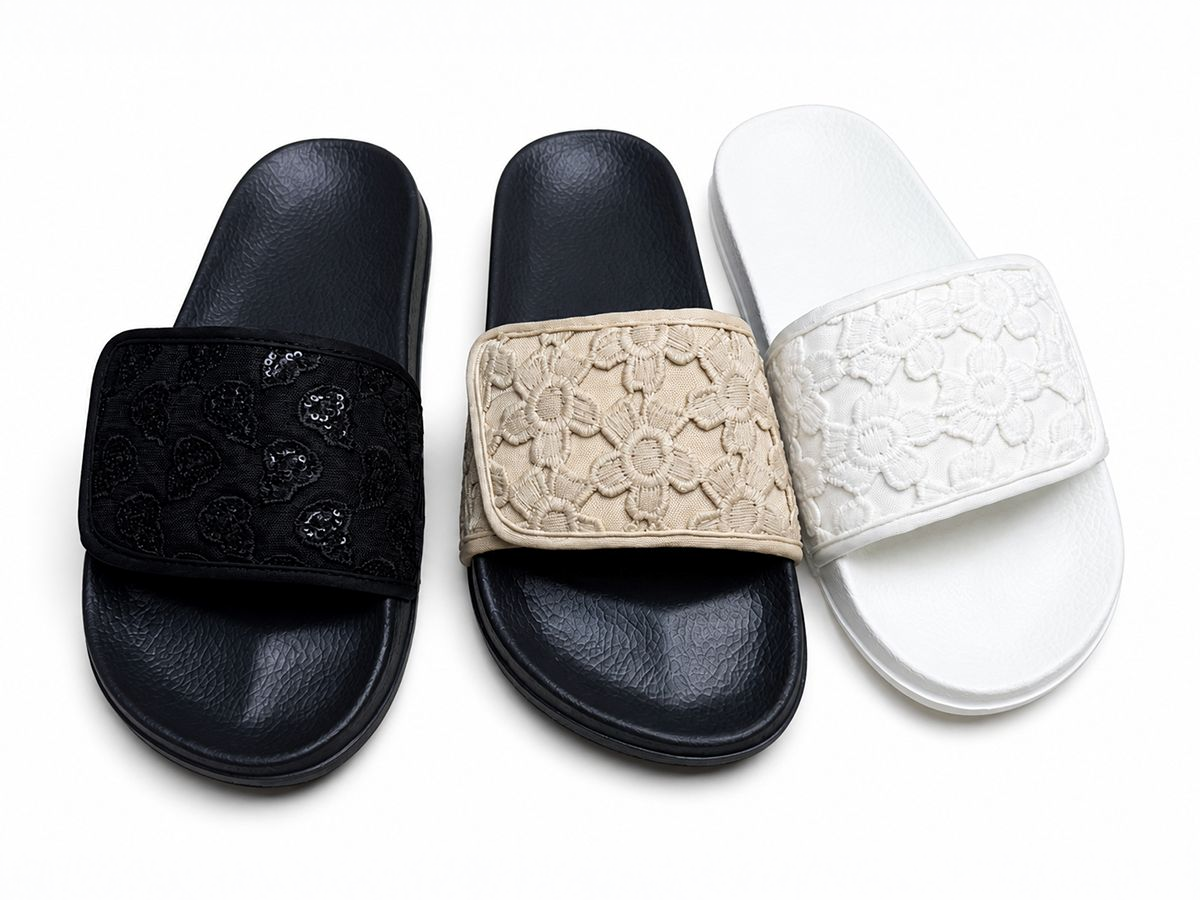 Floral-Texture Wide-Band Slide