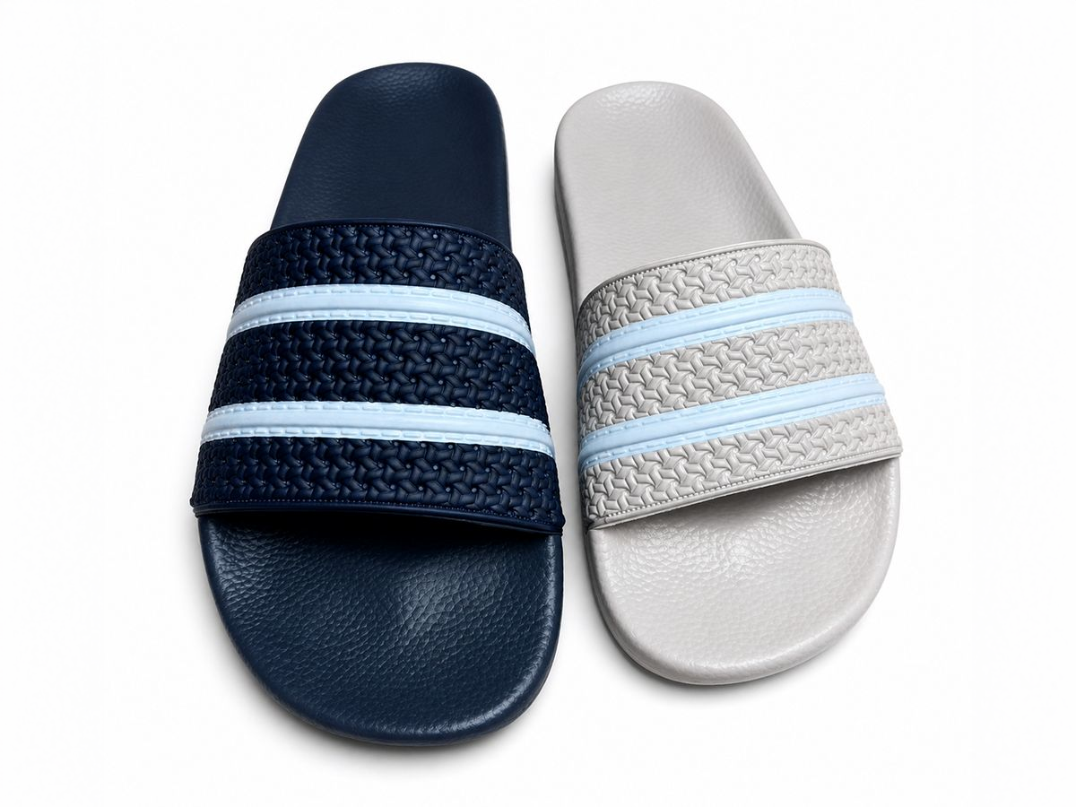 Woven Stripe Wide-Band Slide