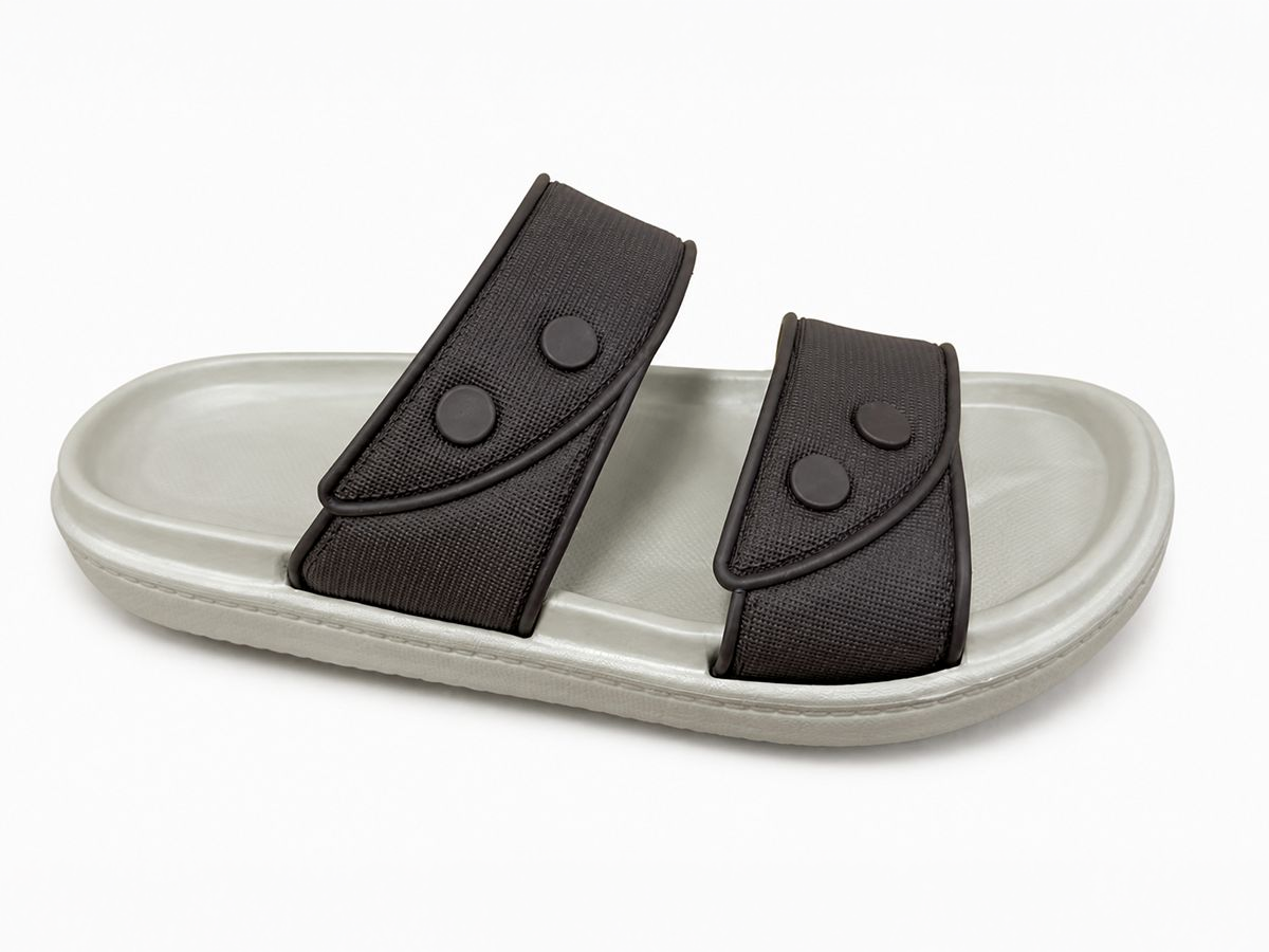 Asymmetric Twin-Strap Casual Slide