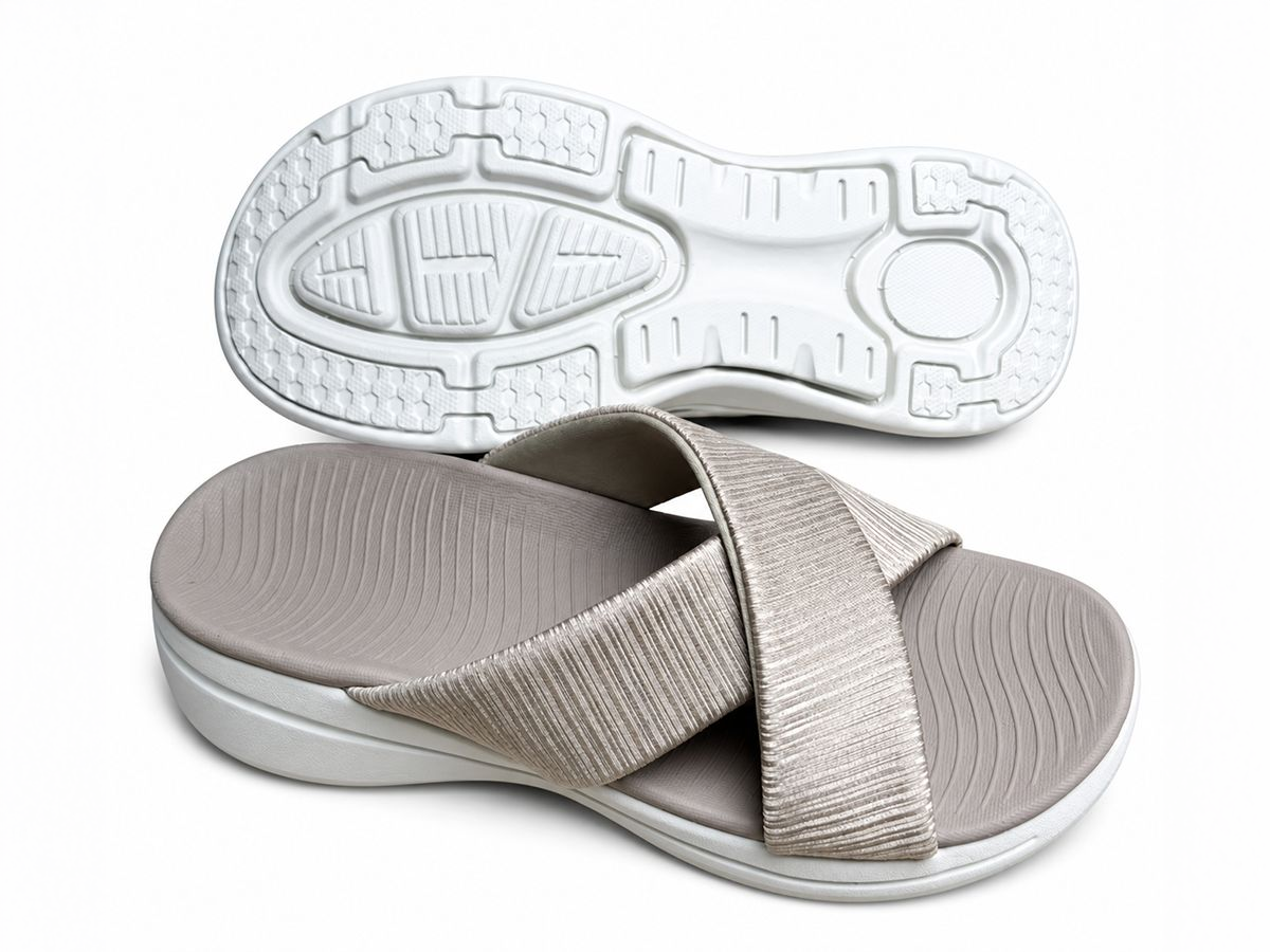 Wide Cross-Strap Contoured Slide — image 2