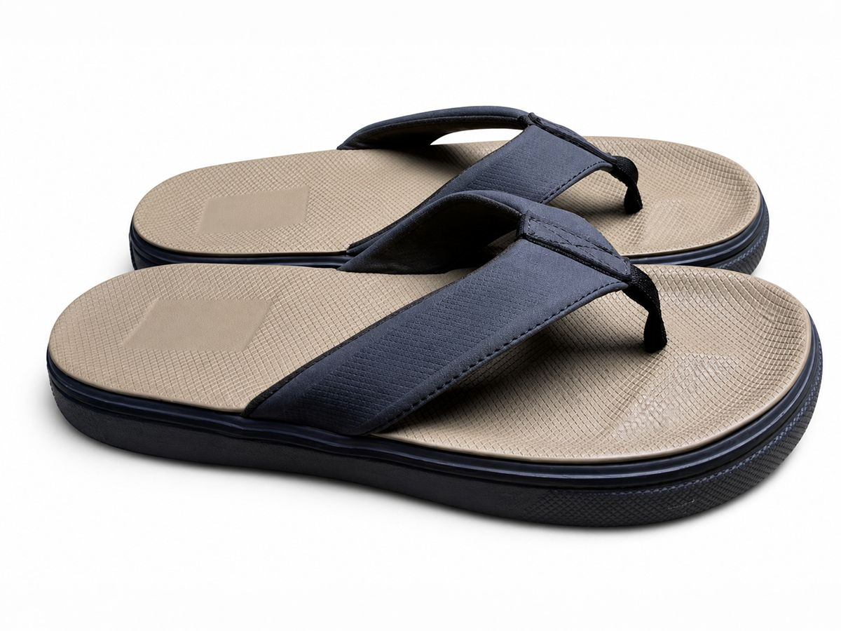 Padded Wide-Strap Casual Flip-Flop