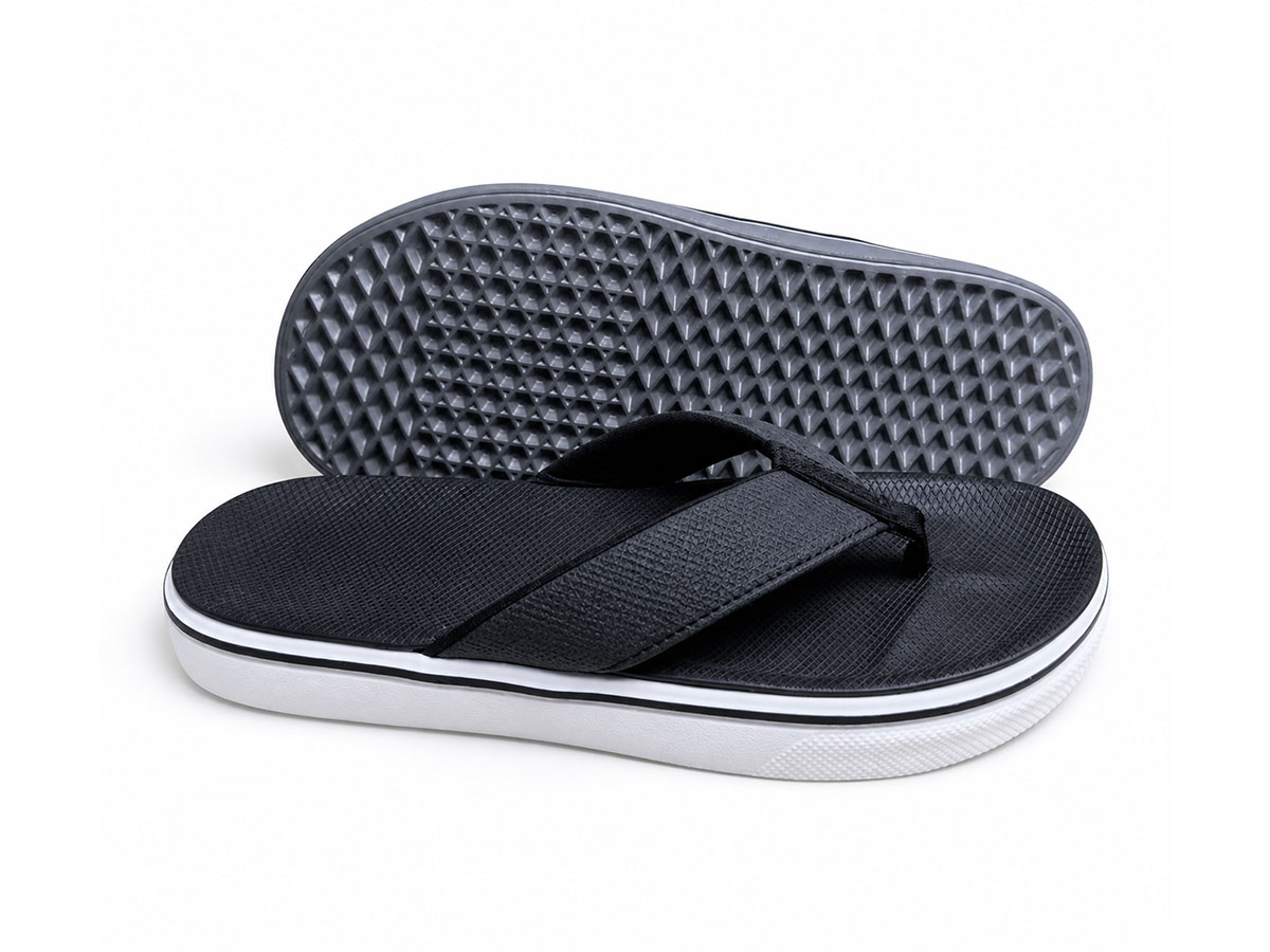 Contrast-Sole Wide-Strap Flip-Flop — image 2