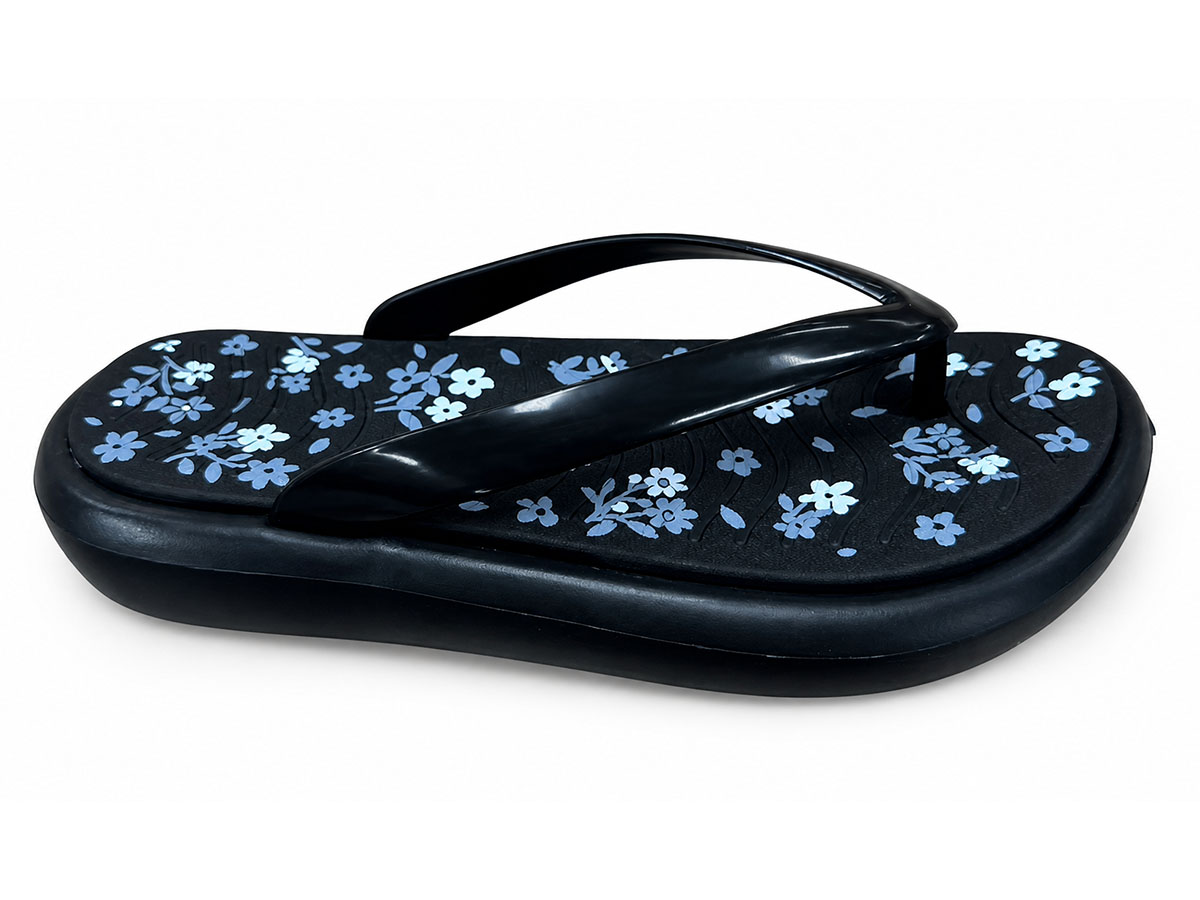 Floral Footbed Slim Flip-Flop