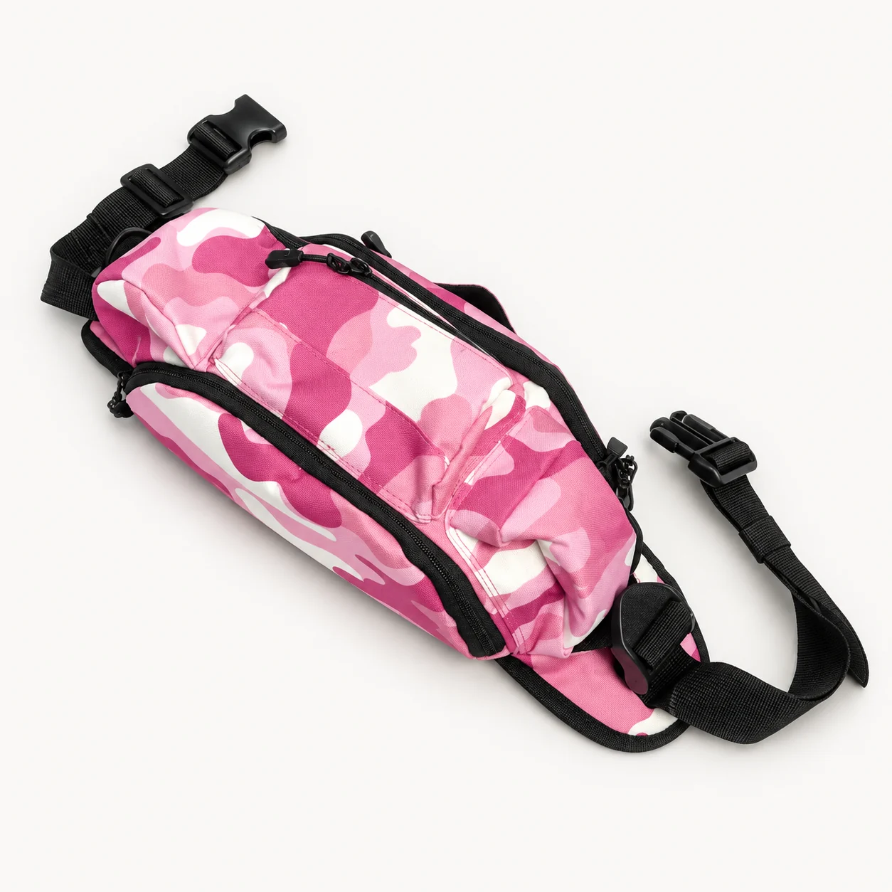 Pink Patterned Waist Bag, view 1 of 2