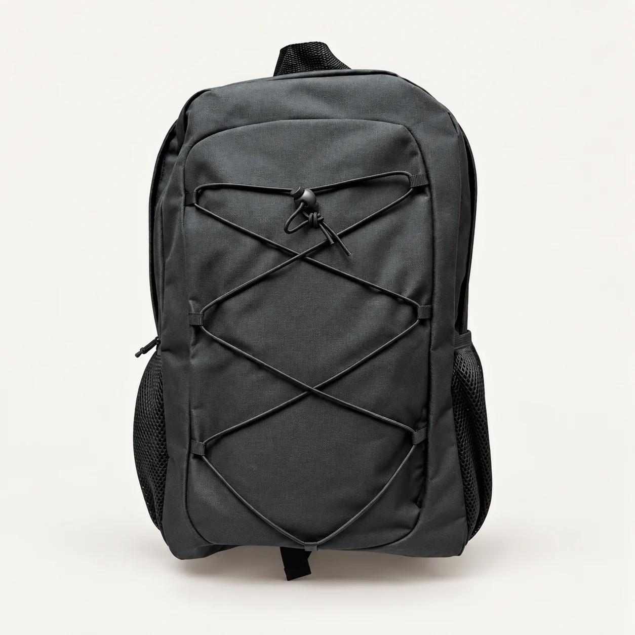 Black Corded Backpack, view 1 of 2
