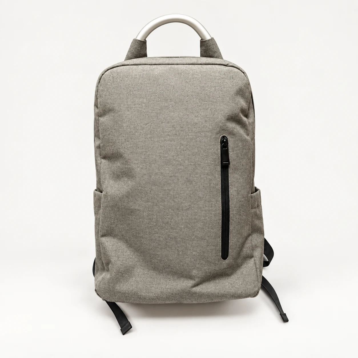 Taupe Vertical-Zip Backpack, view 1 of 2