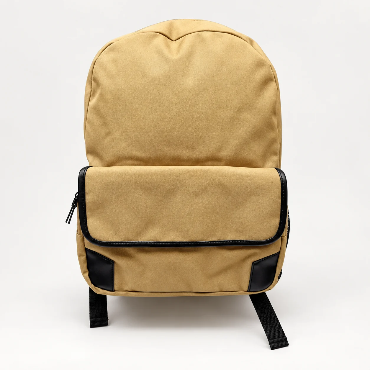 Tan Flap-Pocket Backpack, view 1 of 2