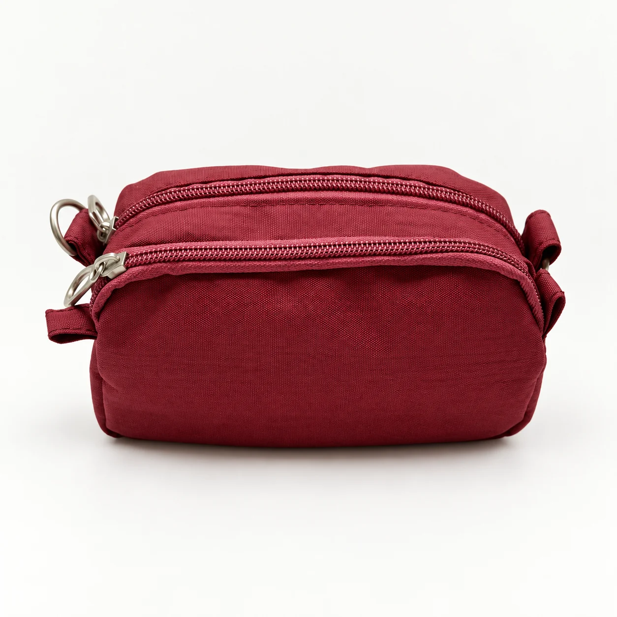 Burgundy Zip Crossbody Bag reference model MH-250605-1