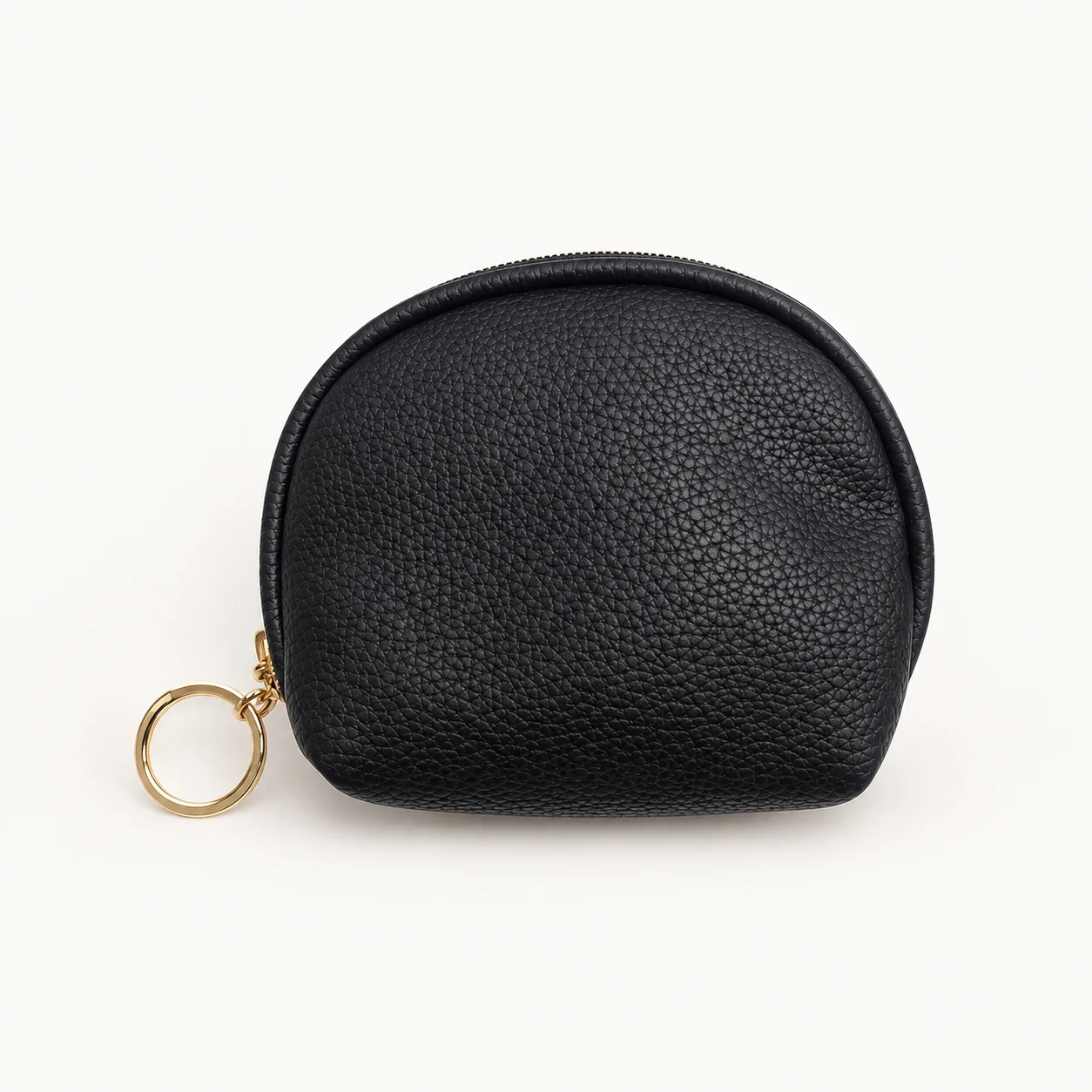 Black Half-Moon Coin Pouch, view 1 of 2