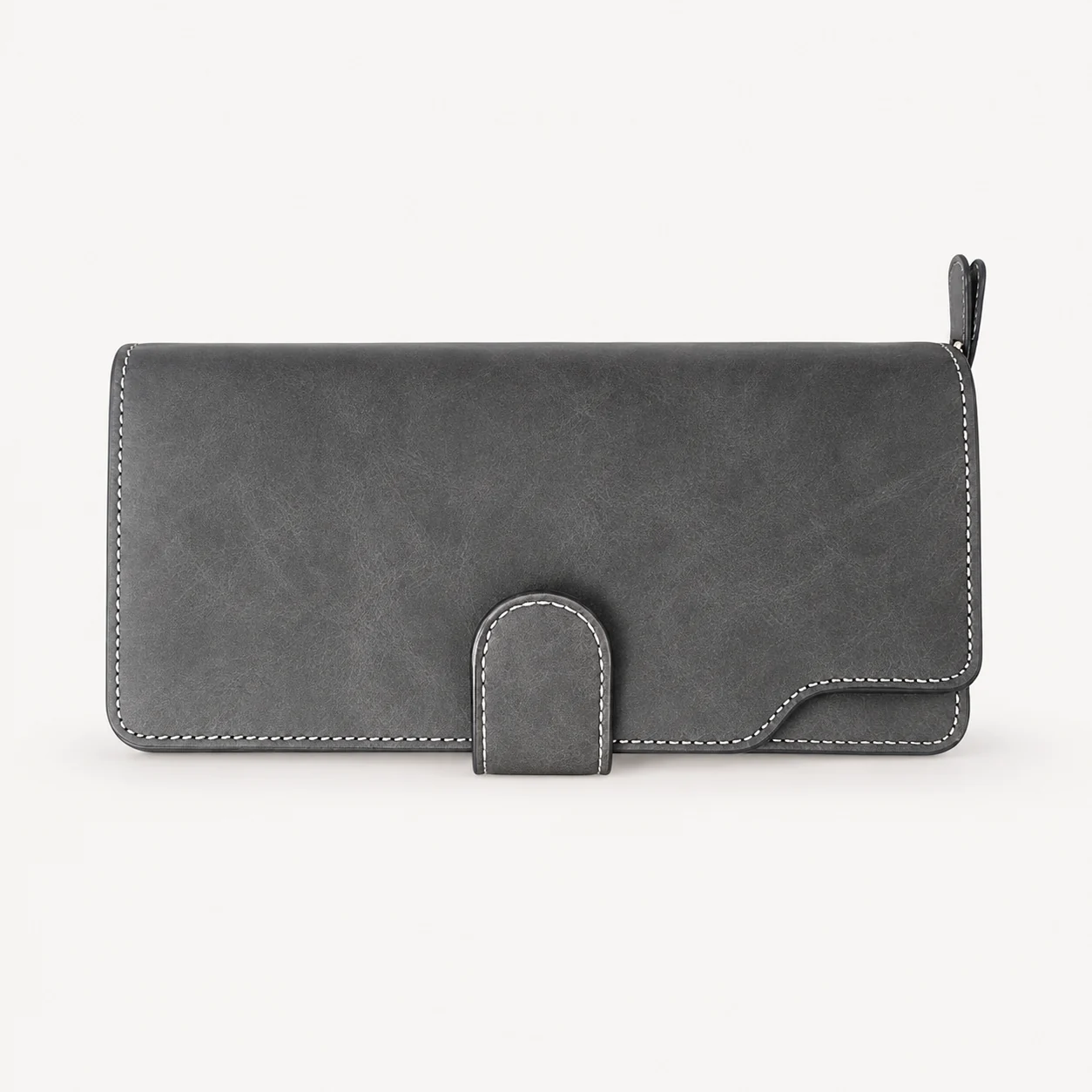 Gray Long Tab Wallet, view 1 of 2